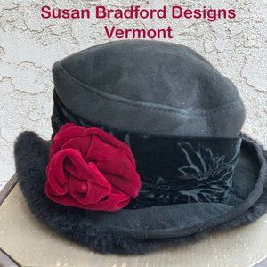 Boho Style Vintage Sheepskin Hat